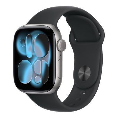 Apple Watch Series 11 GPS + Cellular 42mm Space Grey Aluminium Case with Black Sport Band - M/L Apple