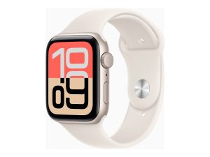 Apple Watch SE 3 GPS 44mm Starlight Aluminium Case with Starlight Sport Band - M/L Apple