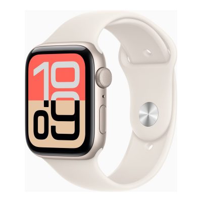 Apple Watch SE 3 GPS 44mm Starlight Aluminium Case with Starlight Sport Band - M/L Apple