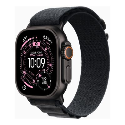 Apple Watch Ultra 3 GPS + Cellular 49mm Black Titanium Case with Black Alpine Loop - Medium Apple