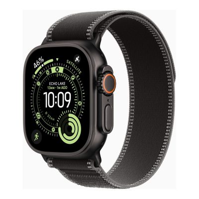 Apple Watch Ultra 3 GPS + Cellular 49mm Black Titanium Case with Black/Charcoal Trail Loop - S/M Apple