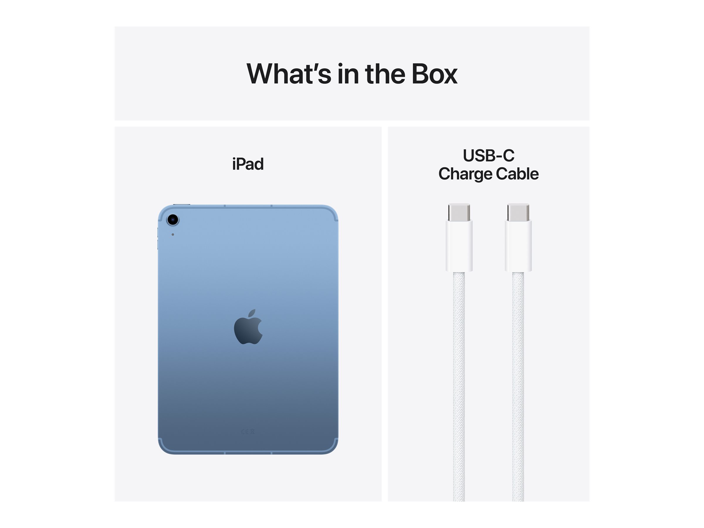 Apple iPad Wi-Fi + Cellular 11 " Blue IPS, Liquid Retina 2360 x 1640 pixels Apple A16 256 GB 3G 4G 5G Wi-Fi Front camera 12 MP Rear camera Bluetooth 5.3 iPadOS USB-C charging cable - Image 3