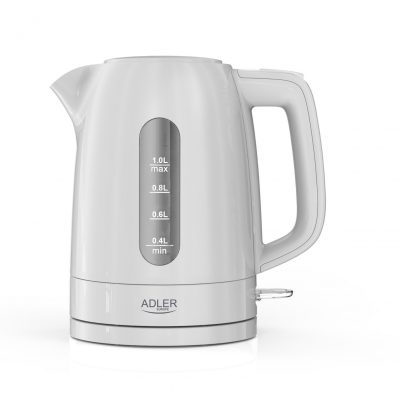 Adler Kettle AD 1380w Electric 2200 W 1 L Polypropylene 360° rotational base White