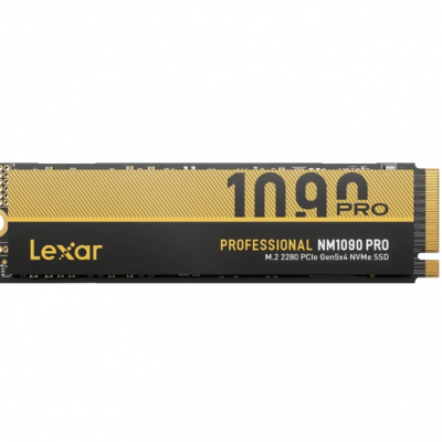 Lexar SSD NM1090 Pro 4000 GB SSD form factor M.2 2280 Solid-state drive interface PCIe Gen 5x4 Read speed 14000 MB/s Write speed 13000 MB/s