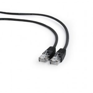 Cablexpert Patch cord PP12-0.5M/BK Black RJ45 Male RJ45 Male