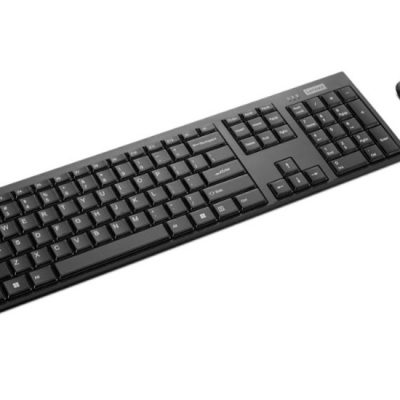 Lenovo 100 Wireless Combo Keyboard and Mouse Keyboard and Mouse Set Wireless Mouse included US Euro Black
