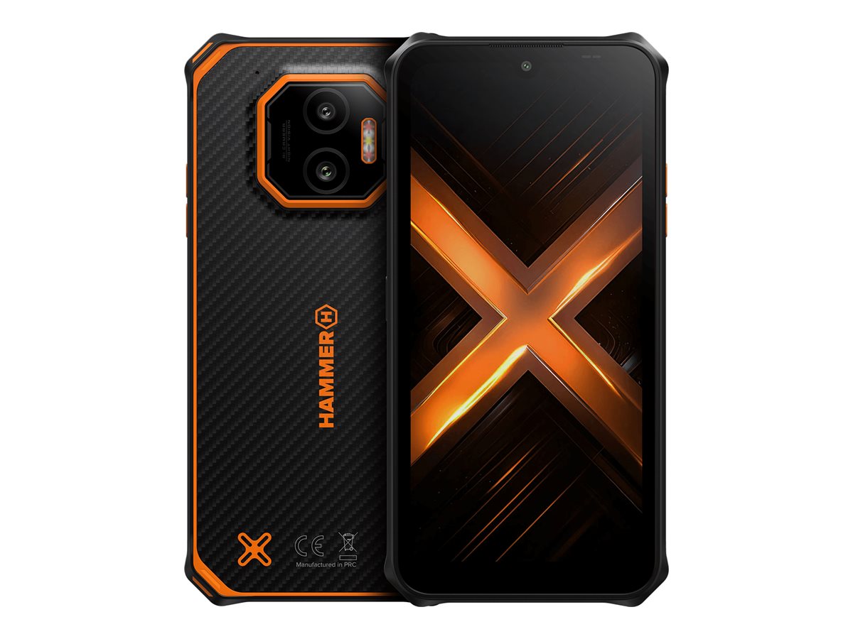 Hammer Energy X2 Black/Orange 6.1 " IPS 1560 x 720 pixels Mediatek Dimensity 6300 Internal RAM 6 GB 128 GB microSD Dual SIM 4G 5G Main camera resolution 50 MP Android 15 5000 mAh - Image 2