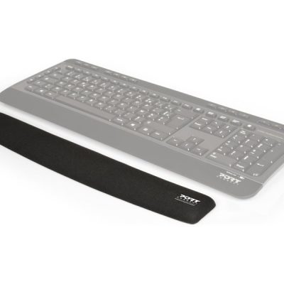 PORT CONNECT Ergonomic wrist rest for keyboard Backrest 60 x 400 x 20 mm Black