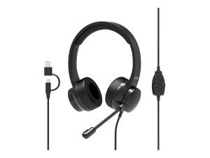 PORT CONNECT USB Comfortable Stereo Office Microphone Headset Built-in microphone Wired Black