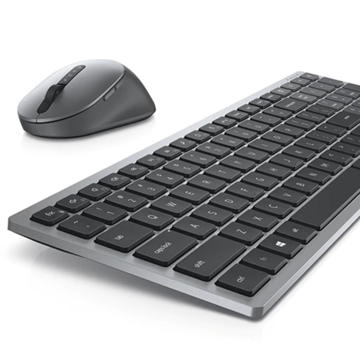 Dell Keyboard and Mouse KM7120W Keyboard and Mouse Set Wireless Batteries included Bluetooth Wireless connection US Titan Gray - Image 4