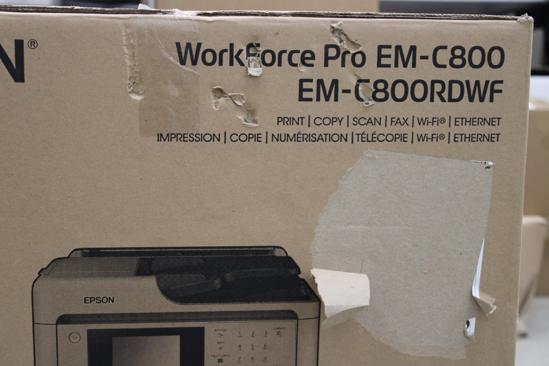 SALE OUT. Epson WorkForce Pro EM-C800RDWF SALE OUT. Epson WorkForce Pro EM-C800RDWF Inkjet Colour 4-in-1 A4 Wi-Fi DAMAGED PACKAGING - Image 3