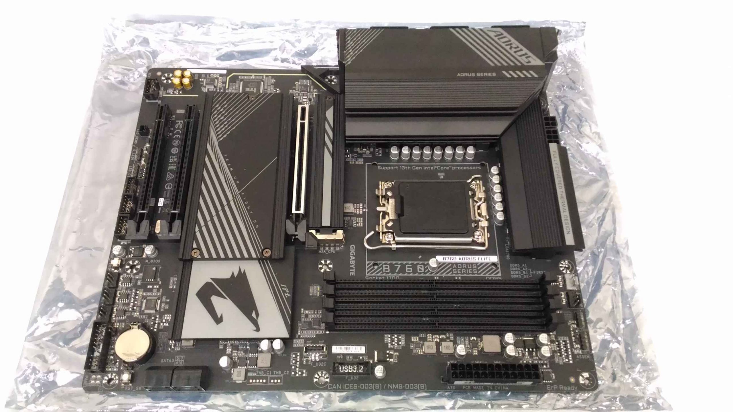 SALE OUT. Gigabyte B760 AORUS ELITE 1.0 M/B Processor family Intel Processor socket LGA1700 DDR5 DIMM Memory slots 4 Supported hard disk drive interfaces SATA, M.2 Number of SATA connectors 4 Chipset Intel B760 Express ATX USED, REFURBISHED, WITHOUT ACCESSORIES, ONLY BACKPLATE INCLUDED