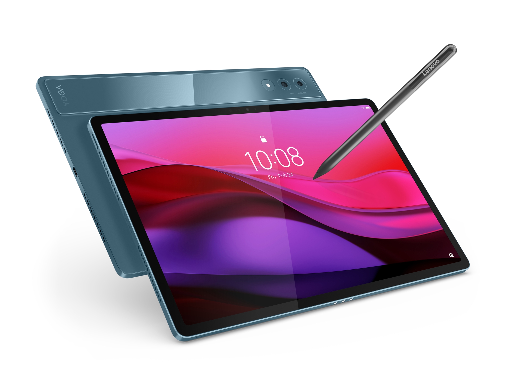 Lenovo Yoga Tab Plus Wi-Fi (without power adapter) ZAEG0018NL 12.7 " Tidal Teal LTPS 2944 x 1840 pixels Qualcomm Snapdragon 8 Gen 3 Mobile Platform 16 GB Soldered LPDDR5x 256 GB Wi-Fi Front camera 13 MP Rear camera Bluetooth 5.4 Android 14 or Later Warranty 24 month(s) Lenovo 2-in-1 Keyboard Pack + Lenovo Tab Pen Pro - Image 4