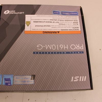 SALE OUT. MSI PRO H610M-G Processor family Intel Processor socket LGA1700 DDR5 Supported hard disk drive interfaces SATA, M.2 Number of SATA connectors 4 DAMAGED PACKAGING