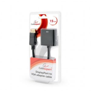 Cablexpert DisplayPort to VGA adapter cable, Black Cablexpert