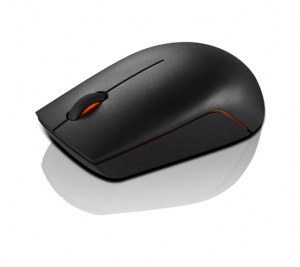 Lenovo Wireless Compact Mouse 300 Optical Mouse 2.4 GHz Wireless via Nano USB Black 1 year(s)
