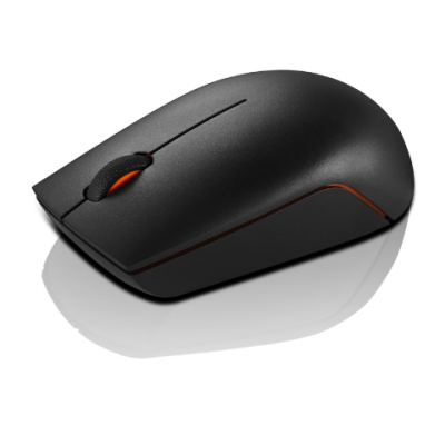 Lenovo Wireless Compact Mouse 300 Optical Mouse 2.4 GHz Wireless via Nano USB Black 1 year(s)