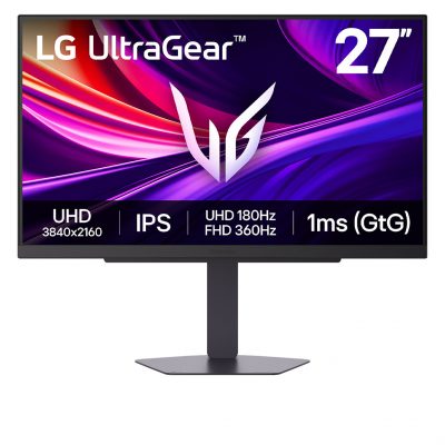 LG 27G810A-B 27 " IPS UHD 16:9 180 Hz 1 ms 3840 x 2160 pixels 400 cd/m² HDMI ports quantity 2