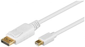 Goobay Mini DisplayPort adapter cable 1.2 52858 Mini DisplayPort plug DisplayPort plug 1 m Gold-Plated connectors