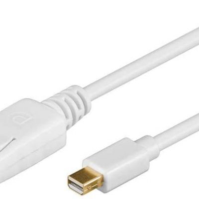Goobay Mini DisplayPort adapter cable 1.2 52858 Mini DisplayPort plug DisplayPort plug 1 m Gold-Plated connectors