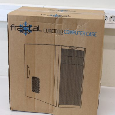 SALE OUT. Fractal Design Core 1000 USB 3.0 Fractal Design Core 1000 USB 3.0 Black Micro ATX DAMAGED PACKAGING, DENT ON THE SIDE