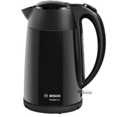 Bosch Kettle DesignLine TWK3P423 Electric 2400 W 1.7 L Stainless steel 360° rotational base Black