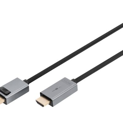 Digitus 4K DisplayPort Adapter Cable, DP - HDMI Type A DB-340202-018-S 1.8 m