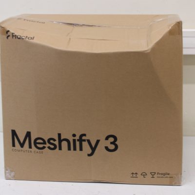 SALE OUT. Fractal Design Meshify 3 Ambience Pro RGB Black TG Fractal Design Meshify 3 Ambience Pro RGB Black TG Light Tint ATX DAMAGED PACKAGING, DAMAGED PAINT ON TOP