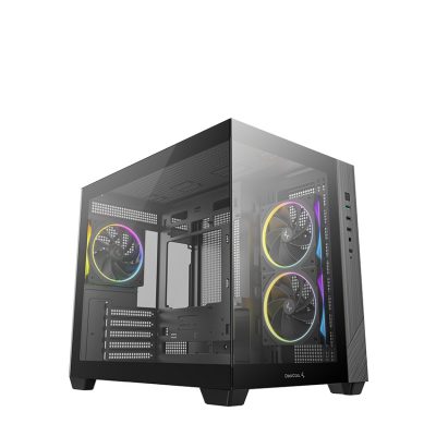 Deepcool Case CG330 3F Black Micro ATX