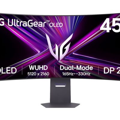 LG 45GX950A-B 45 " OLED 21:9 165 Hz 0.03 ms 5120 x 2160 pixels 275 cd/m² HDMI ports quantity 2 Black