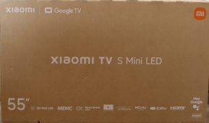 SALE OUT. Xiaomi TV S Mini LED 55 2026 SALE OUT. Xiaomi S Mini LED 2026 55 Smart TV Google TV 4K UHD Dark Grey DAMAGED PACKAGING, SCRATCHED BODY (BACK, LEFT SIDE)