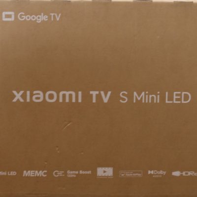 SALE OUT. Xiaomi TV S Mini LED 55 2026 SALE OUT. Xiaomi S Mini LED 2026 55 Smart TV Google TV 4K UHD Dark Grey DAMAGED PACKAGING, SCRATCHED BODY (BACK, LEFT SIDE)