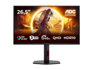 AOC Q27G4ZDR 27 " QD-OLED QHD 16:9 240 Hz 0.03 ms 2560 x 1440 pixels 400 cd/m² HDMI ports quantity 2 Black