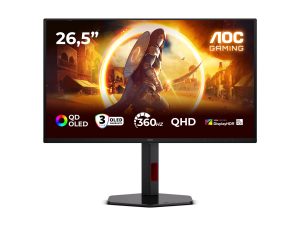 AOC Q27G4SDR 27 " QD-OLED QHD 16:9 360 Hz 0.03 ms 2560 x 1440 pixels 1000 cd/m² HDMI ports quantity 2 Black