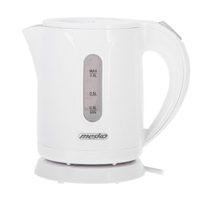 Mesko Kettle MS 1376 Electric 850 W 0.8 L Plastic 360° rotational base White
