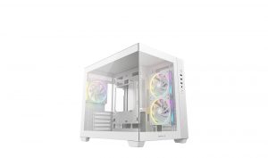 Deepcool Case CG330 3F WH White Micro ATX