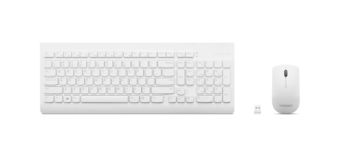 Lenovo Wireless Combo Keyboard & Mouse 510 Keyboard and Mouse Combo 2.4 GHz Wireless via Nano USB Batteries included English White - Image 3