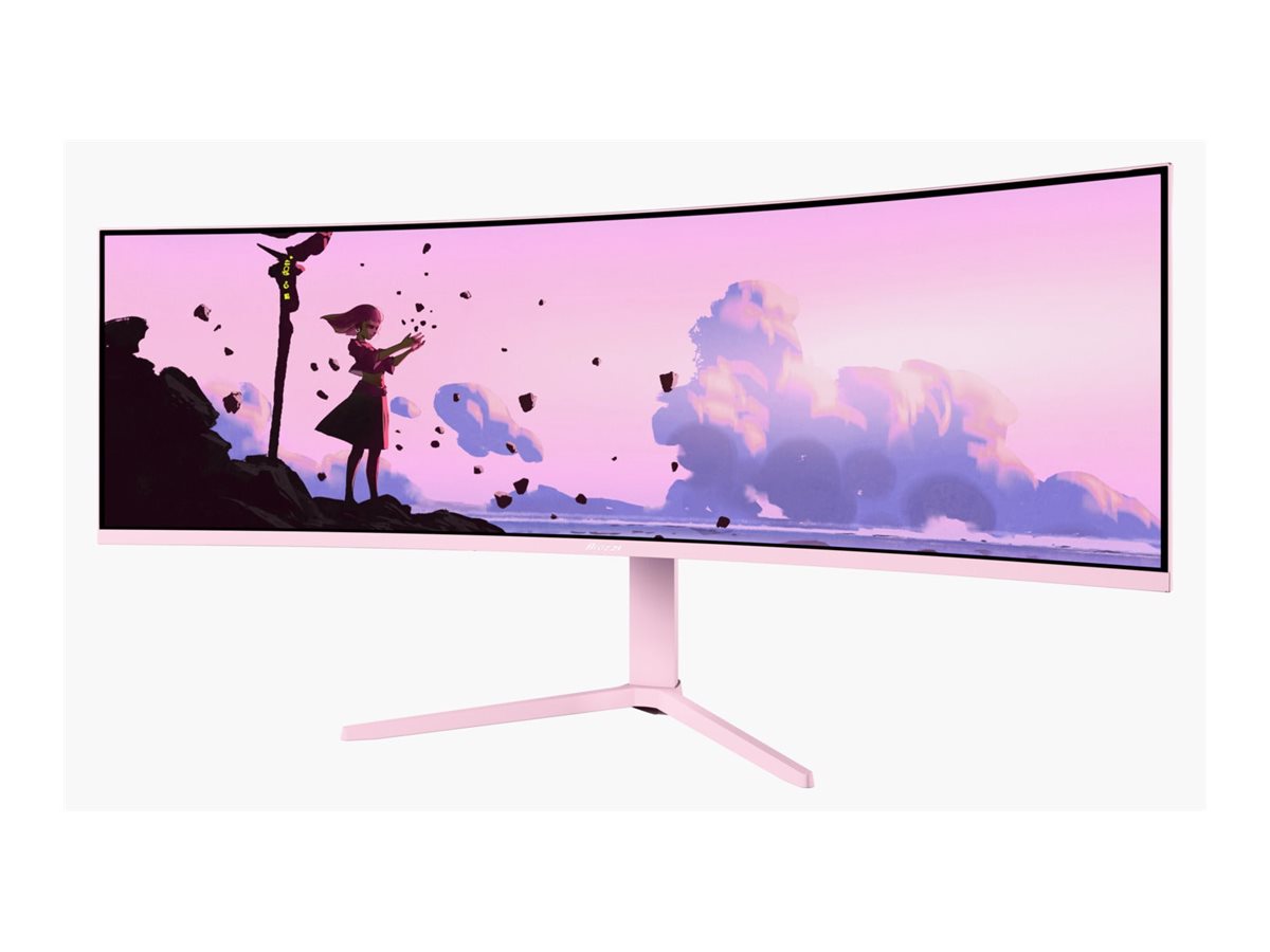 Arozzi Nova 49 " VA 32:9 165 Hz 4 ms 5120 x 1440 pixels 350 cd/m² HDMI ports quantity 2 Pink - Image 3