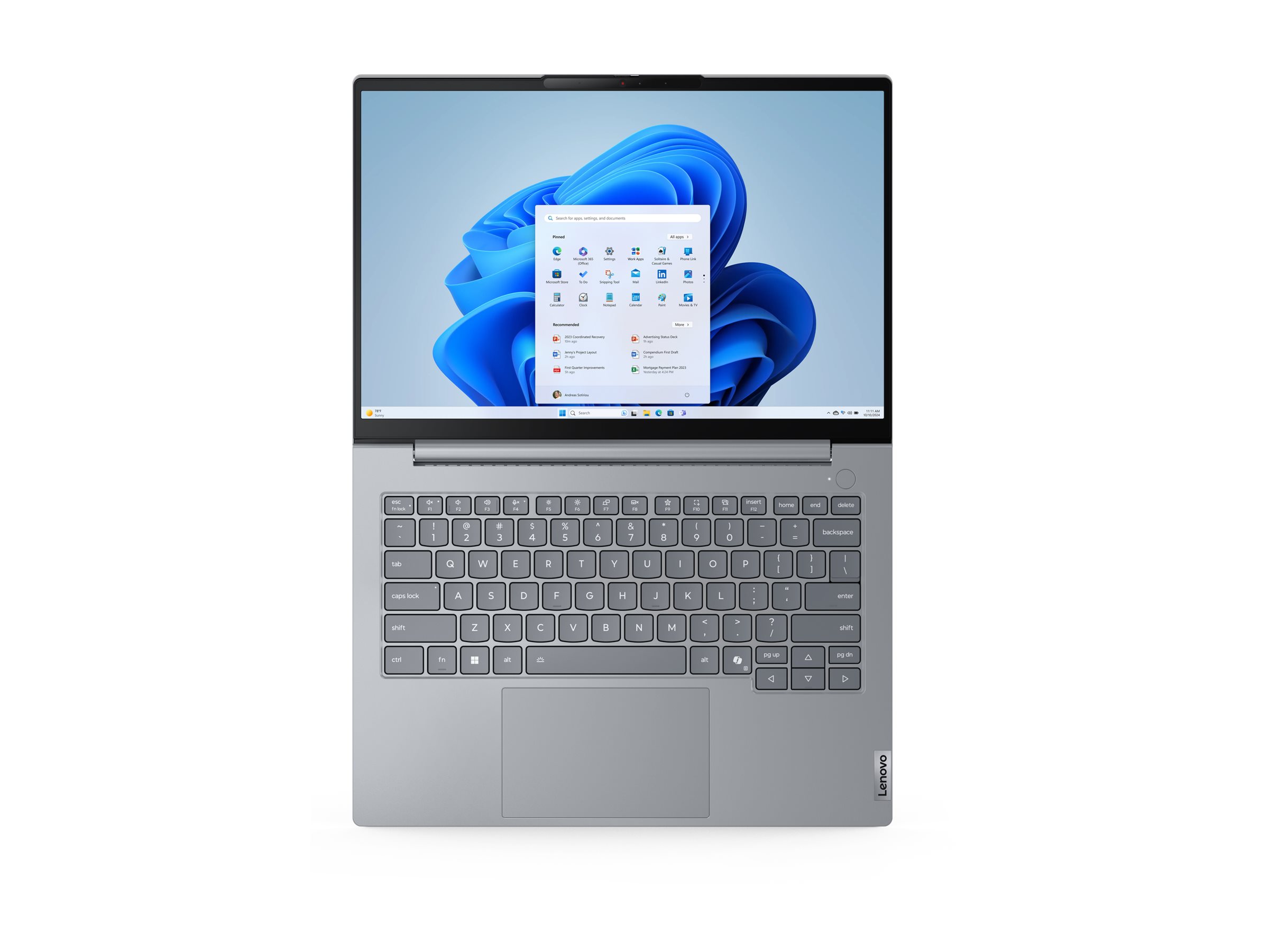 Lenovo 14 G8 IAL Intel ThinkBook Arctic Grey 14 " IPS WUXGA 1920 x 1200 pixels Anti-glare Intel Core Ultra 9 185H 16 GB SODIMM DDR5 Solid-state drive capacity 512 GB Intel Arc Graphics Functions as Intel Graphics Windows 11 Pro 802.11ax Bluetooth version 5.3 Keyboard language Nordic Keyboard backlit Warranty 24 month(s) Battery warranty 12 month(s) - Image 3