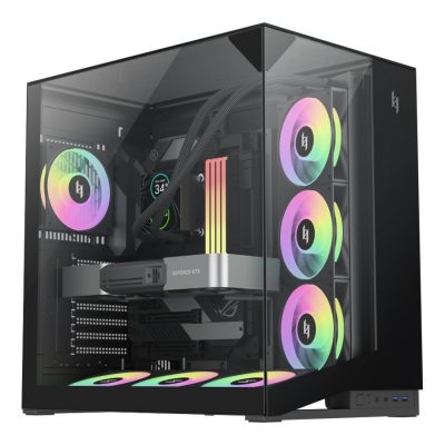 Gamemax Case NEX C56 VC BK ATX