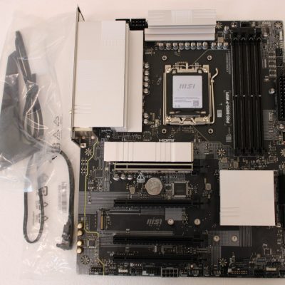 SALE OUT. MSI PRO B850-P WIFI Processor family AMD Processor socket AM5 DDR5 Supported hard disk drive interfaces SATA, M.2 Number of SATA connectors 4 USED, REFURBISHED, WITHOUT ACCESSORIES, ONLY BACKPANEL INCLUDED