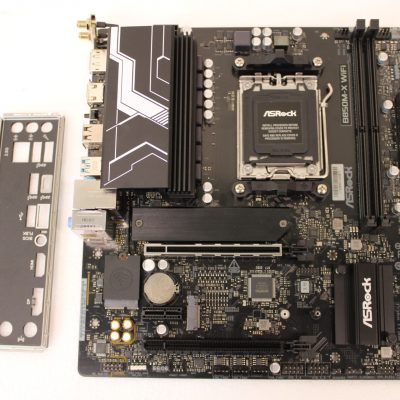 SALE OUT. ASRock B850M-X WIFI Processor family AMD Processor socket AM5 DDR5 Supported hard disk drive interfaces SATA, M.2 Number of SATA connectors 4 USED, REFURBISHED, WITHOUT ANTENA. ACCESSORIES, ONLY BACKPANEL INCLUDED