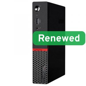 Lenovo Renewed Grade A ThinkCentre M715q AMD Ryzen 5 2400GE 8 GB SSD 256 GB AMD Radeon Vega 11 Windows 11 Pro