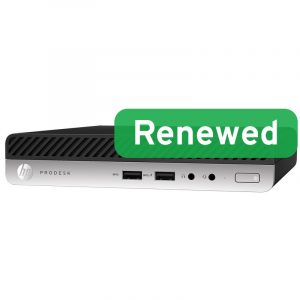 HP Renewed Grade A ProDesk 600 G4 DM Intel Core i3 i3‑8100T 8 GB NVMe 128 GB Intel UHD Graphics 630 Windows 11 Home