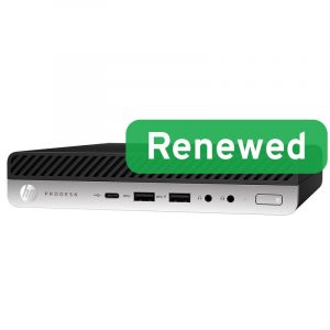 HP Renewed Grade A ProDesk 600 G5 DM Intel Core i3 i3-9100T 8 GB NVMe 128 GB Intel UHD Graphics 630 Windows 11 Home
