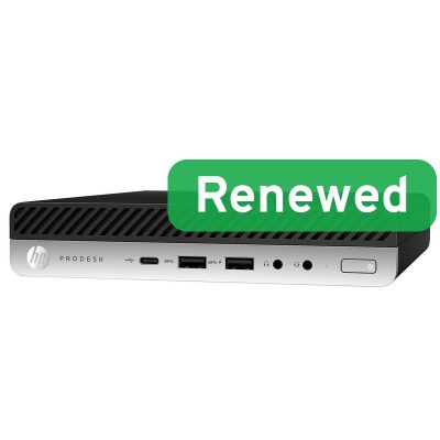 HP Renewed Grade B ProDesk 600 G5 DM Intel Core i3 i3-9100T 8 GB NVMe 128 GB Intel UHD Graphics 630 Windows 11 Home