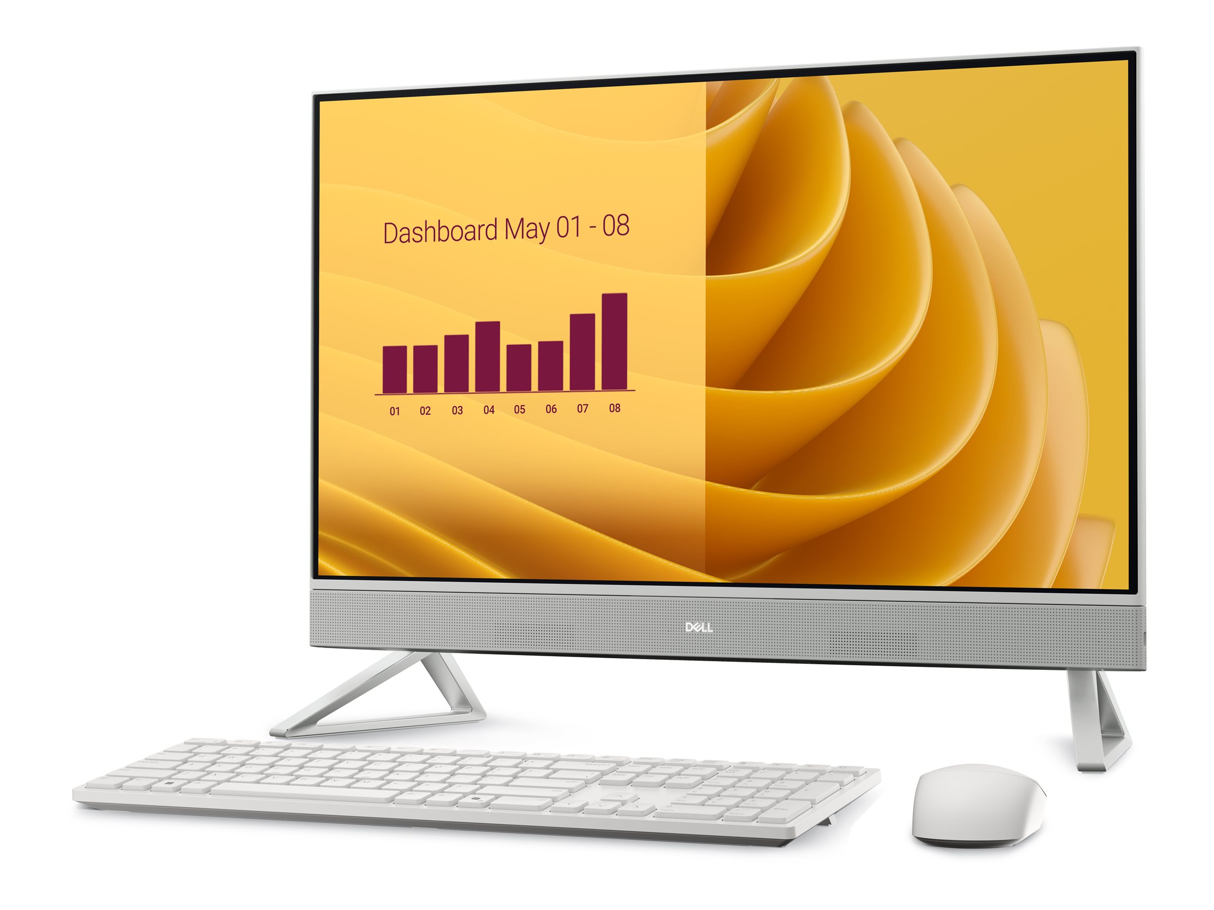 Dell EC27250 Desktop AIO 27 " Intel Core 7 150U 16 GB DDR5 1000 GB Intel Graphics US International Windows 11 Pro
