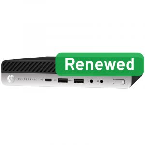 HP Renewed Grade B EliteDesk 800 G4 Intel Core i5 i5-8500T 8 GB SSD 256 GB Intel UHD Graphics 630 Windows 11 Pro