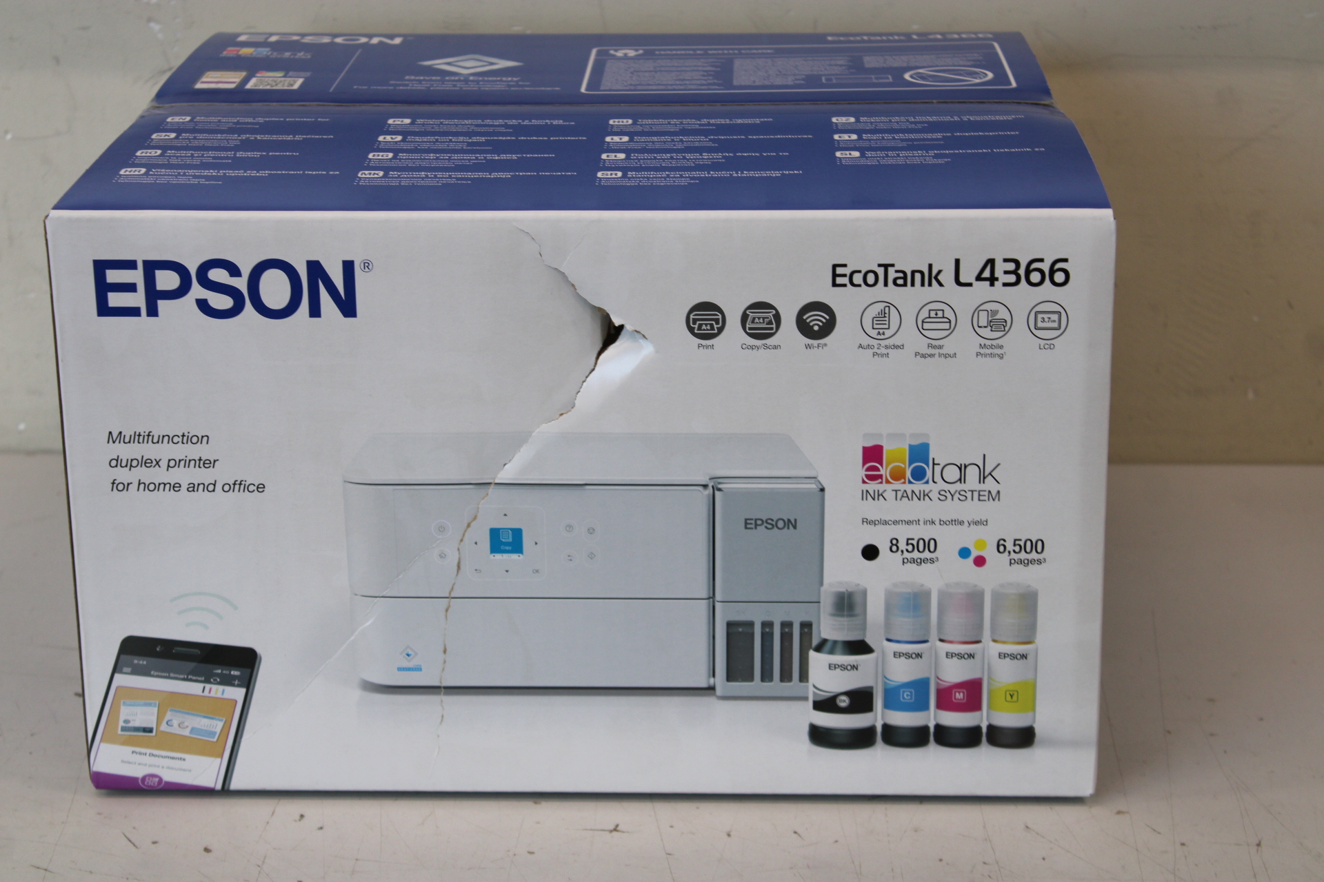 SALE OUT. Epson Multifunctional printer EcoTank L4366 Inkjet Colour A4 Wi-Fi DAMAGED PACKAGING - Image 4