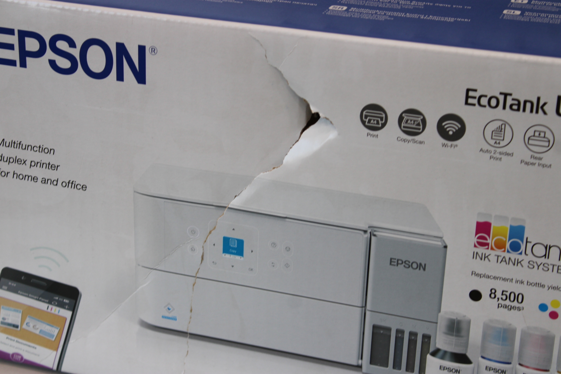 SALE OUT. Epson Multifunctional printer EcoTank L4366 Inkjet Colour A4 Wi-Fi DAMAGED PACKAGING - Image 5